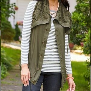 Matilda Jane ambitious you vest olive